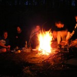 Lagerfeuer am Werbelinsee