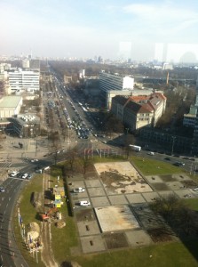 Aussicht in der Cafeteria Skyline