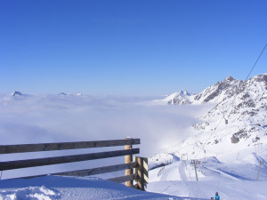 Winterurlaub - Ausblick vor der letzten Talabfahrt